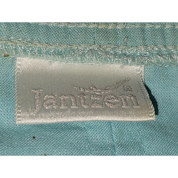 Jantzen 1980s turquoise Pleated Midi Skorts Vintage Size 3X - Picture 12 of 16